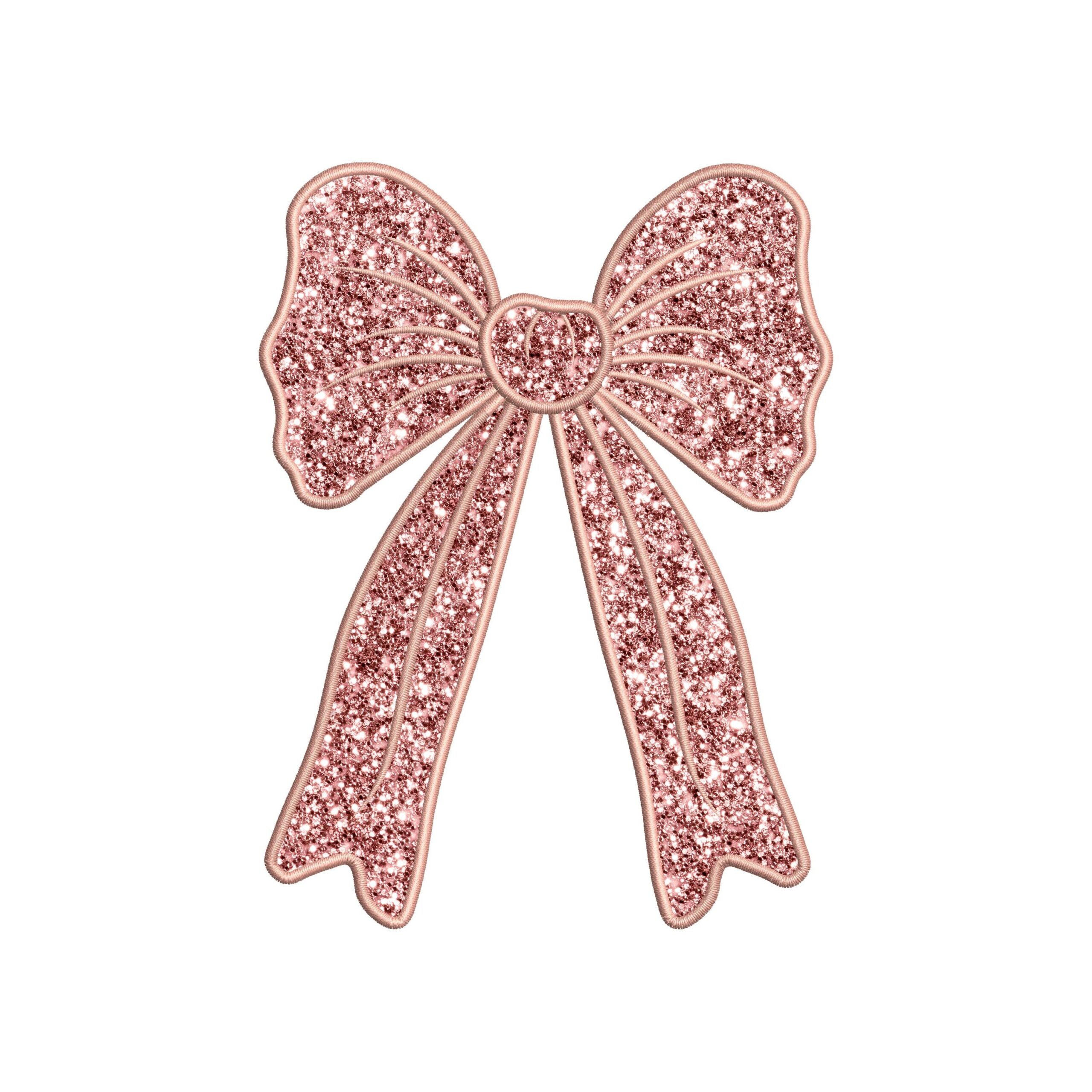 Christmas Side Bow Applique Embroidery Design – Holiday Bow Machine Embroidery File - Image 5