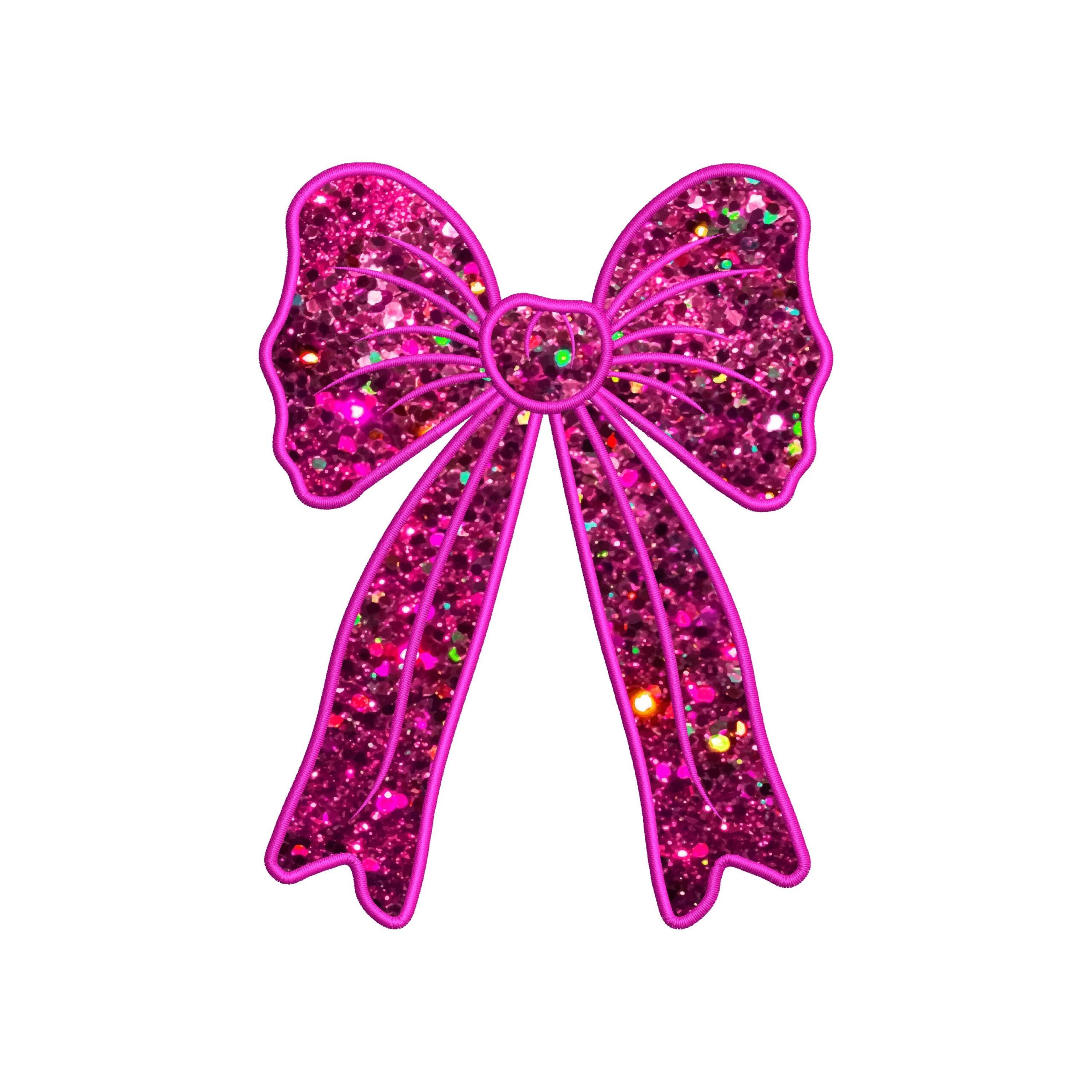 Christmas Side Bow Applique Embroidery Design – Holiday Bow Machine Embroidery File - Image 7