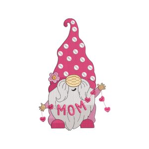 Cute Valentine Gnomes Embroidery Design – Holiday Machine Embroidery File