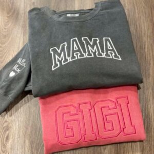 Gigi Mama Comfort Colors Embroidered Sweatshirt