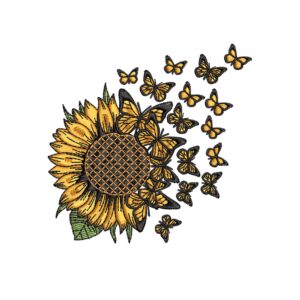 Sunflowers Embroidery Design – Floral (ET1011C)